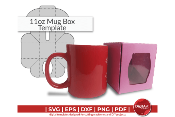 11oz Mug Origami Box Template: A 3D SVG Shape That Elevates Packaging and Branding Projects