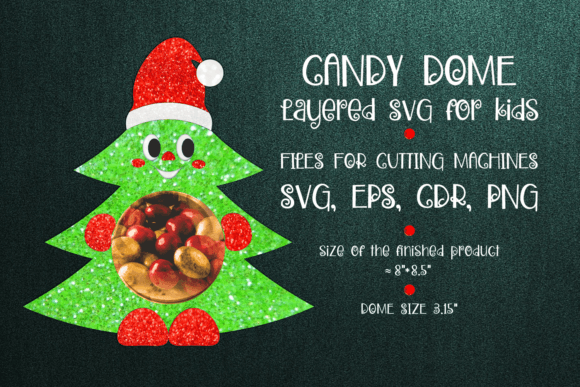 Christmas Tree in Santa Hat 3D SVG: A Festive Craft Asset for Christmas