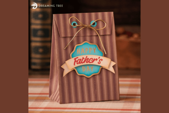 Father’s Day Gift Bag 3D SVG for Real Content Publishing