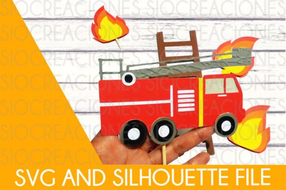 Fire Truck 3D SVG Design for Commercial Craft Projects