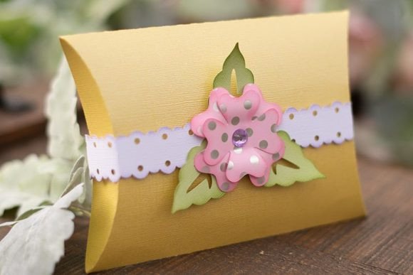 Floral Pillow Box: A Spring-Inspired 3D SVG for Elegant Packaging and Branding