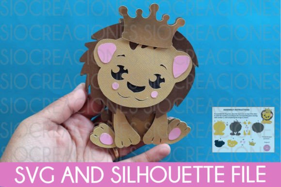 King Lion SVG: A 3D SVG Shape for Playful Editorial Design and Blog Graphics