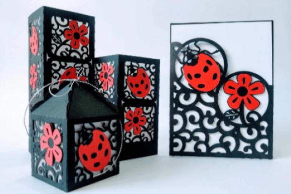 Ladybug Set: A Spring-Themed 3D SVG Design for Versatile Creative Projects