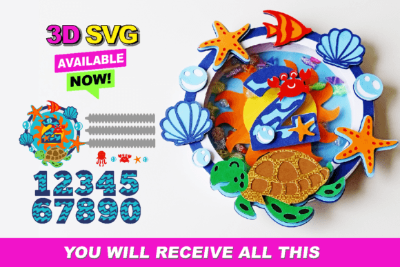 Shaker Cake Topper SVG Turtle Summer
