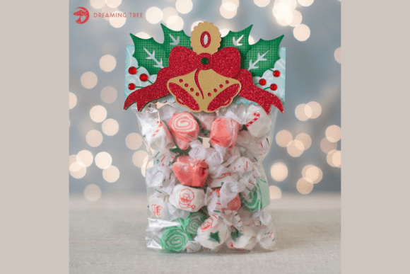 Treat Bag Topper 3D SVG for Christmas Crafting